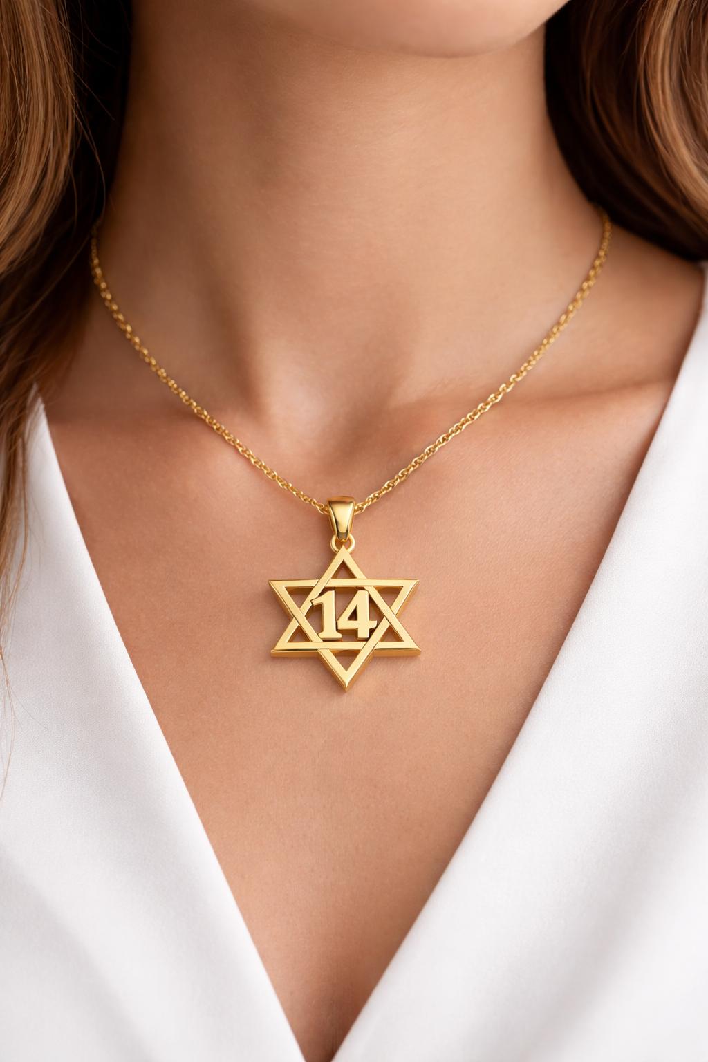 תליון 1414 על אישה